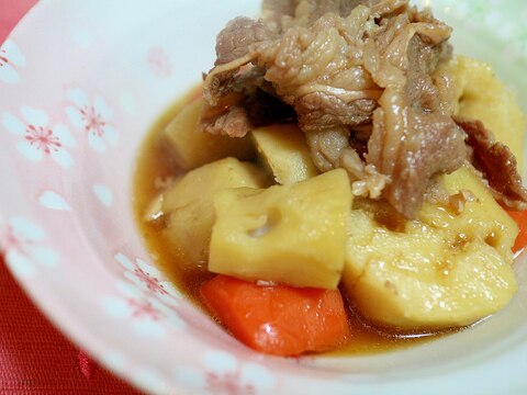 里芋と牛肉の煮物